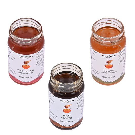Simple and Classic Organic Honey Gift Pack-250gm*3