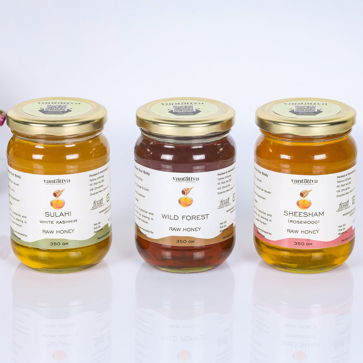Three Honey jars for gifting