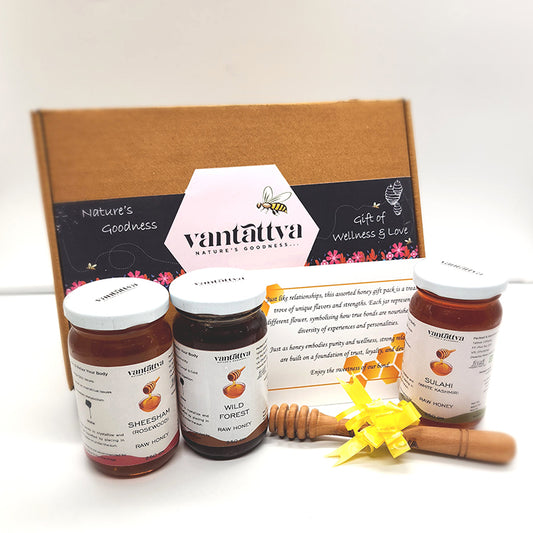 Simple and Classic Organic Honey Gift Pack-250gm*3